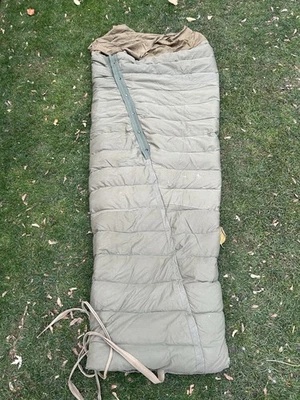 Vintage 1954 M.E. Mountain Equipment Broad Arrow Military Down Sleeping Bag — 第 1/4 张图片