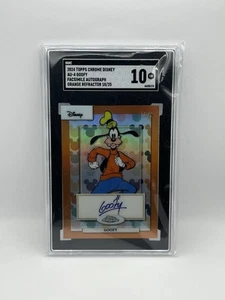 2024 Topps Chrome Disney Goofy Orange Autograph /25 SGC 10 #AU-4 - Bild 1 von 2