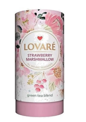 Lovare LOVARÉ Strawberry Marshmallow Grüner Tee im Geschenkbox 80g - Bild 1 von 4