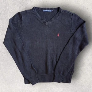 Ralph Lauren bestickter Damenpullover mit V-Ausschnitt Pullover, Large - Bild 1 von 4