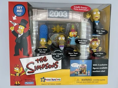 The Simpsons New Years Eve 2003 World of Springfield Playmates Vintage Playset - Imagem 1 de 4
