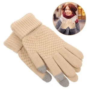  1 Pair Winter Gloves Women Touchscreen Gloves Fashion Warm Gloves Cold Weather - Bild 1 von 12