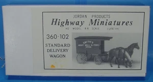 MA HO/HOn3 JORDAN HIGHWAY MINIATURES 360-102 STANDARD DELIVERY WAGON KIT - Picture 1 of 1