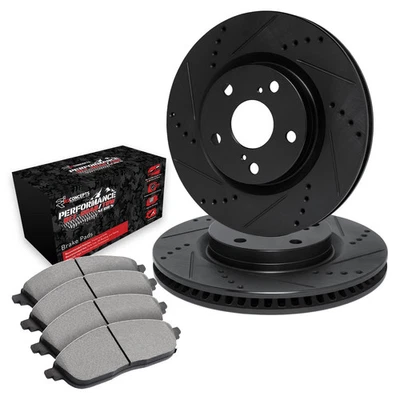 For Pontiac Grand LeMans 78 Brake Kit Drilled & Slotted Front Brake Kit w - Image 1 of 2