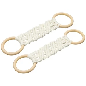 2 Piezas Toallero para Plato de Cocina, Anillo de Toalla de Ganchillo de 11"x3" con Lazo, Blanco - Imagen 1 de 6