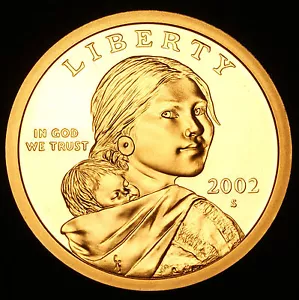 2002 S Sacagawea Mint Proof Dollar ~ With Eagle in Flight Reverse from Proof Set - Picture 1 of 2