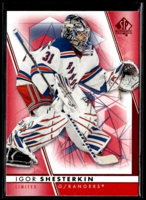 2022-23 SP Authentic Limited Red Igor Shesterkin #100 - Image 1 of 2