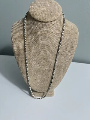 David Yurman 纯银盒链式项链长 28 英寸/41.99 — 第 1/4 张图片