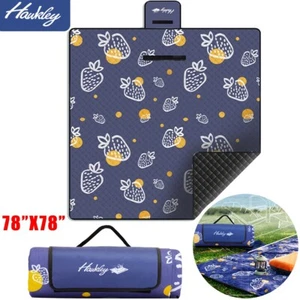 78"x78" Waterproof Picnic Mat Blanket Pad Outdoor Folding Camping Beach Blanket - Picture 1 of 16