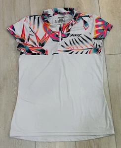 Zoot Triathlon Zip Shirt Top Womens WHITE Kona Hawaii Triathlon Sport Run Cycle - Picture 1 of 10