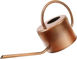 Copper Colored Galvanized Steel Watering Can Easy Pour Gooseneck Spout For Plant - Picture 1 of 4
