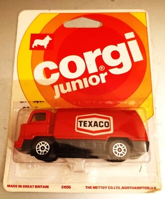 1976  CORGI JUNIOR Mettoy  TEXACO Petrol Tanker  - NIP  Free/Ship in USA - Image 1 of 4