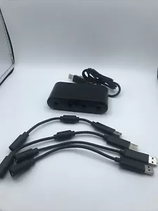 GameCube Controller Adapter 4 Port Compatible With Wii U Untested With 4 Cords - Picture 1 of 5