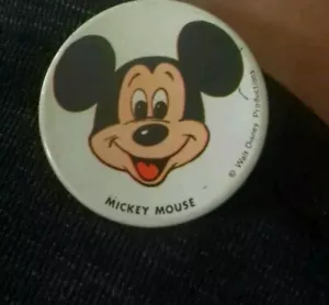 Walt Disney Mickey Mouse Vintage Badge - Foto 1 di 2