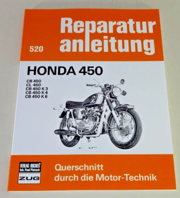 Manual De Reparación Honda CB 450 / CL 450 / CB 450 K3 / CB 450 K4 / CB 450 K6 - Imagen 1 de 2