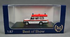 BoS 87826 (H0,1:87) Mercedes G-Klasse Binz, weiß/rot, Ambulanz, 1985 - NEUWARE!