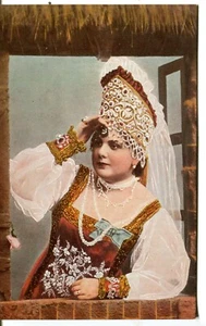 Russia Beauty Dress Costume pre WWI vintage frame postcard - Picture 1 of 4