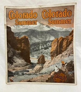 Vintage 20s 30s Colorado Summer Map Travel Booklet Brochure Advertising - Picture 1 of 12