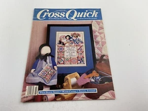 Cross Quick Cross Stitch Magazine February March 1989 Amish Quilt Tennis Folk - Picture 1 of 2