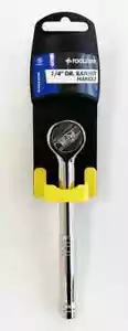 Socket Wrench Ratchet Handle Drive Quick Release Drive 1pc 1/4" Chrome finish - Picture 1 of 15