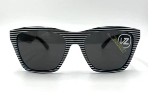 Authentic VONZIPPER Booker Blue White Stripe w/Gray Lens Sunglasses - 56 mm - Picture 1 of 8
