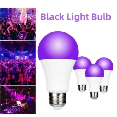 E27 LED Bulb 10w UV Light Bulbs Blacklight Ultraviolet Lamp Body Lights UK - Image 1 of 4