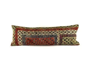 Extra Large Kilim Pillow Cover 16x48 Handmade Ethnic Boho Oriental Lumbar 4359 - Picture 1 of 4