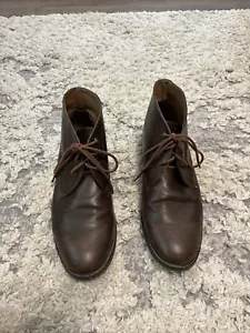 Old navy Mens Chukka Boot Brown Leather US Size 11 M - Picture 1 of 13