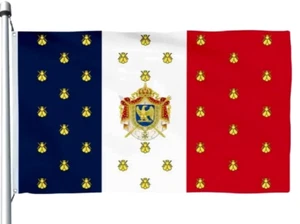 ★★ DRAPEAU FRANCE EMBLEME NAPOLEON III ★★ I - Picture 1 of 2