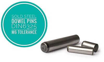 Metric Hardened And Ground Steel Dowel Pins DIN6325 1mm 1.5mm 100pcs • 5£