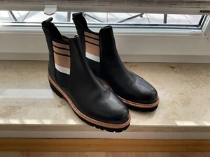 Chelsea Boots v. COX, Gr. 37, Echtleder, schwarz, tolle Akzente, wie NEU-1A - Bild 1 von 8