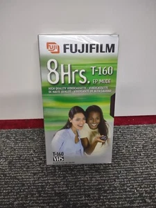 Cassette de video en blanco Fujifilm alta calidad 8 horas VHS T-160 / nuevo sellado - Imagen 1 de 2