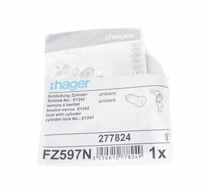 HAGER 277824 FZ597N LOCK WITH KEY ! NEW !  - Picture 1 of 2