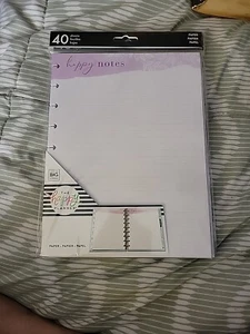 New The Happy Planner Refill Paper 40 Sheets Happy Notes - Picture 1 of 5