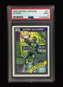 1990 Marvel Universe Series 1 - #61 ULTRON Avengers - PSA 9 NUOVO DI ZECCA - Foto 1 di 2