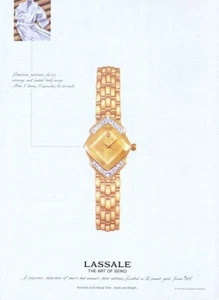 Reloj Jean Lassale 1995 arte de Seiko 1 página revista anuncio - Imagen 1 de 1