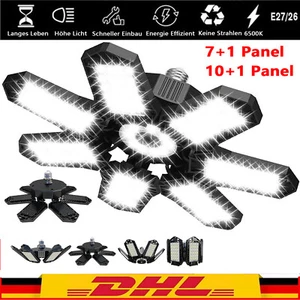 E26/E27 20W LED Werkstatt Garagenlicht Verformbar Deckenleuchte Garagenlampe - Bild 1 von 26