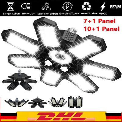 E26/E27 200W LED Werkstatt Garagenlicht Verformbar Deckenleuchte Garagenlampe - Bild 1 von 4