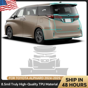 For Toyota Alphard 2024-UP Rear Bumper Precut Paint Protection Film Clear PPF - Picture 1 of 20