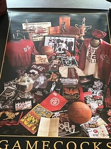 2007 South Carolina Gamecocks 100th Anniversary Basketball Poster USC McGuire  - Picture 1 of 10