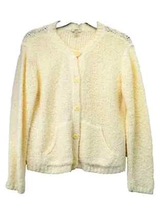 J Jill Damen XS Creme Button Down sehr weiche Strickjacke Pullover (B2) - Bild 1 von 5