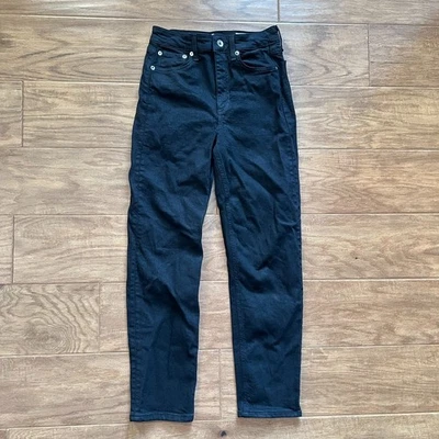 Rag & Bone Jeans Women's Size 25 Nina High-Rise Ankle Cigarette Coated Black - Image 1 of 4