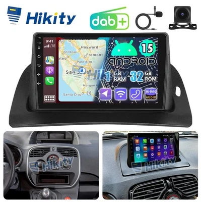 DAB+ 9 Zoll 32GB CarPlay Android Autoradio für Renault Kangoo 2008-2021 GPS Navi - Bild 1 von 4