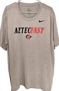 Nike AztecFast SDSU Herren grau Grafikdruck Dri-Fit T-Shirt Größe 3XL - Bild 1 von 6