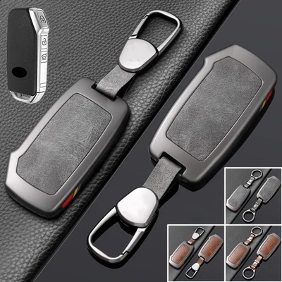 Zinc Alloy Leather Car Key Case Cover For Kia Sportage Soul Forte Optima K3 K5 - Image 1 of 4