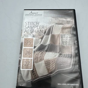Annie's Crochet Afghan Block Month Club Stitch Sampler Afghan Blocks 25 26 27 - Picture 1 of 4