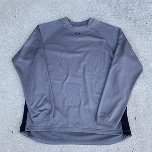 Vintage Oakley Sweatshirt Mens Size XL Gray Y2K Software Pullover Center Logo - Picture 1 of 3