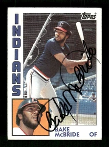1984 Topps 569 Bake McBride autografo firmato pulito nero sharpie ASC BXCP - Foto 1 di 2