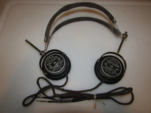 Vintage Marinette Electric Corp WI Little Tattler Radio Headphones Untested - Picture 1 of 6