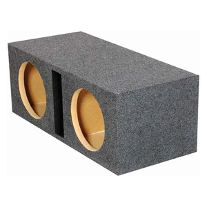 QPOWER HD210 VENTED DUAL 10" PORTED HEAVY DUTY CAR AUDIO SUBWOOFER ENCLOSURE - Picture 1 of 5